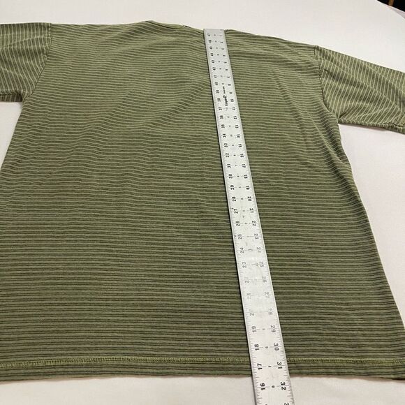 Copa Banana Y2K Green Stripe VTG Single Stitch Coffee T-Shirt Size XL - Picture 8 of 8